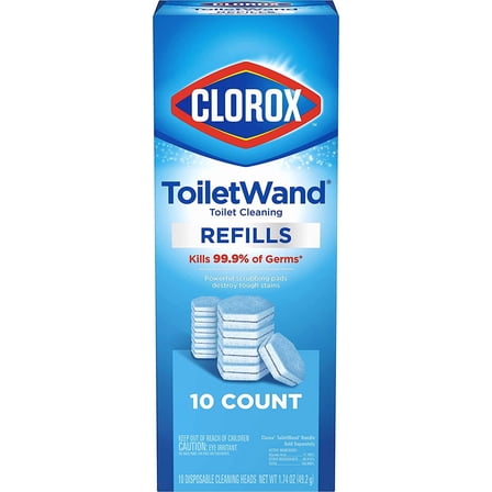 Clorox ToiletWand Disinfecting Refills, Disposable Wand Heads, 10 Count