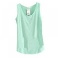 thumbnail image 5 of Summer Women Solid Loose Vest Sleeveless Cotton Tank Tops Basic Tee Blouse Cami Camisole Loose Fitting Vest, 5 of 10