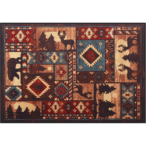 Fireplace Hearth Rug, 24 x 36in Fire Resistant Floor Protector Mat for Accent Kitchen Indoor Outdoor, Protect Home Décor Hardwood Floor&Carpet from Sparks and Embers Wood Stove