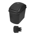 thumbnail image 2 of Bote de basura para Automóvil Macarena con Tapa Cubo negro Almacenamiento para Colgar O Colocar en El Piso, 2 of 8