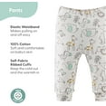 thumbnail image 3 of The Peanutshell Baby Boy or Baby Girl Pants Set, 5 Pack, Safari, Black, White, Sage, Stars, 3 of 5