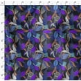thumbnail image 4 of Soimoi Polyester Fleece Blue Fabric By the Yard - 56 Inch Wide - Leaves Pattern Fabric - Botanical and Elegant Designs for Various Uses Printed Fabric, 4 of 6