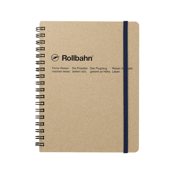 Delfonics Rollbahn Spiral Kraft Notebooks: 5-1/2 in. x 7.2 in. (Brown) B6 notebook