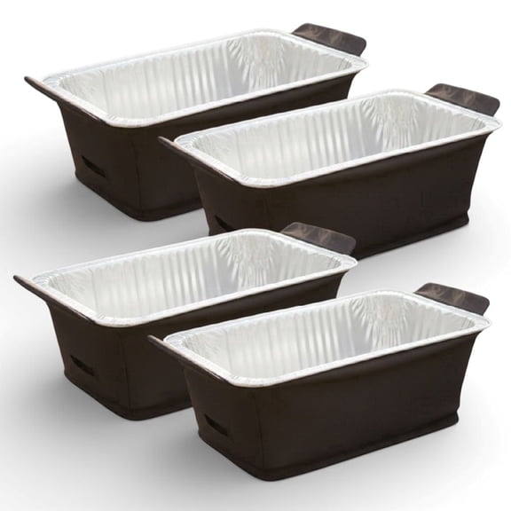 Alpha Living Chafer Wind Guard 4-Pack – Wind Blocker for 20 x 12 x 6.5In Disposable Chafing Dish Rack – Durable Fabric Dish Racks Windcover – Reusable and Easy Fit Catering Supplies Buffet Display