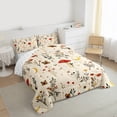 thumbnail image 3 of Homewish Botanical Red Mushroom Bedding Comforter Set 2pcs for Kids Children Teens,Bohemian Theme Twin Comforter Sets Microfiber,Vintage Aesthetic Breathable Bedding Set,Lightweight Room Decor, 3 of 8