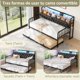 thumbnail image 3 of Sofá Cama con Nido y Cabecera con Almacenamiento, Convertible de Individual a King Size,Tapizado con Estación de Carga y Luces LED, Ideal para Sala o Dormitorio, 196 x 112.5 x 107 cm (Negro), 3 of 8