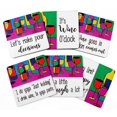 thumbnail image 1 of Inkdotpot Set of 6 Drink Coasters Easy Clean 4-inch SquareCoastersCork Base-Reusable- Quotes, 1 of 8