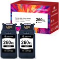 thumbnail image 1 of Cartuchos de tinta EaseFusion 260XL PG-260 negros para impresora Canon, 1 of 8