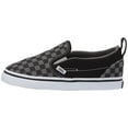 thumbnail image 2 of Vans Kids Slip-On V (Infant/Toddler) (Checkerboard) Black/Pewter, 2 of 5