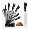 thumbnail image 1 of Juego Xtellar De Cuchillos De Cocina Profesional 8 Piezas Con Base Color Negro, 1 of 3