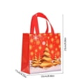 thumbnail image 2 of Adornos navideños, adornos navideños, regalos navideños. Bolso de mano negro navideño, bolsa de compras no tejida, regalo navideño, bolsa de embalaje para regalo. Bolsos no tejidos., 2 of 5