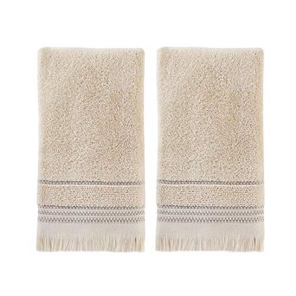 SKL Home by Saturday Knight Ltd. Jude Fringe 2-Piece Hand Towel Set, Taupe