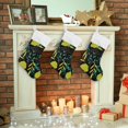 thumbnail image 7 of Coolnut 17.7 Inch Christmas Stockings, 2 PCS Bright Tropical Leaves and Plants Presonalized Large Stocking Sock for Family Holiday Xmas Party Decorations, 7 of 7