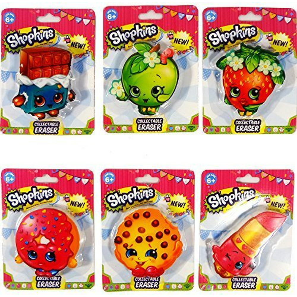 Shopkins Collectable Erasers Set