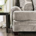 thumbnail image 4 of Furniture of America Sheryl Transitional Microfiber Loveseat in Gray, 4 of 6