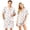 Beige, variant on JULMCOMO Halloween Couples Matching Pajama Sets Pumpkin Ghost Print Button Down Holiday Party 2 Piece Sets Soft Comfy Shorts Pajamas Ginger-Women M