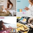 thumbnail image 6 of Callipe 4Pcs/Set 90ML Travel Refillable Bottle Portable Leak Proof Reusable Lotion Shampoo Mouthwash Cosmetic Squeeze Bottle Empty Toiletries Container, 6 of 8