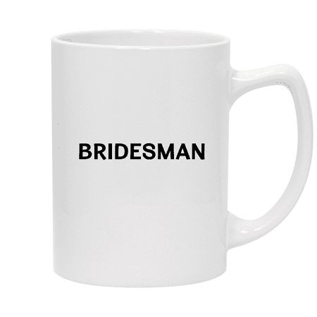 

Bridesman - 14oz Ceramic White Statesman Coffee Mug White