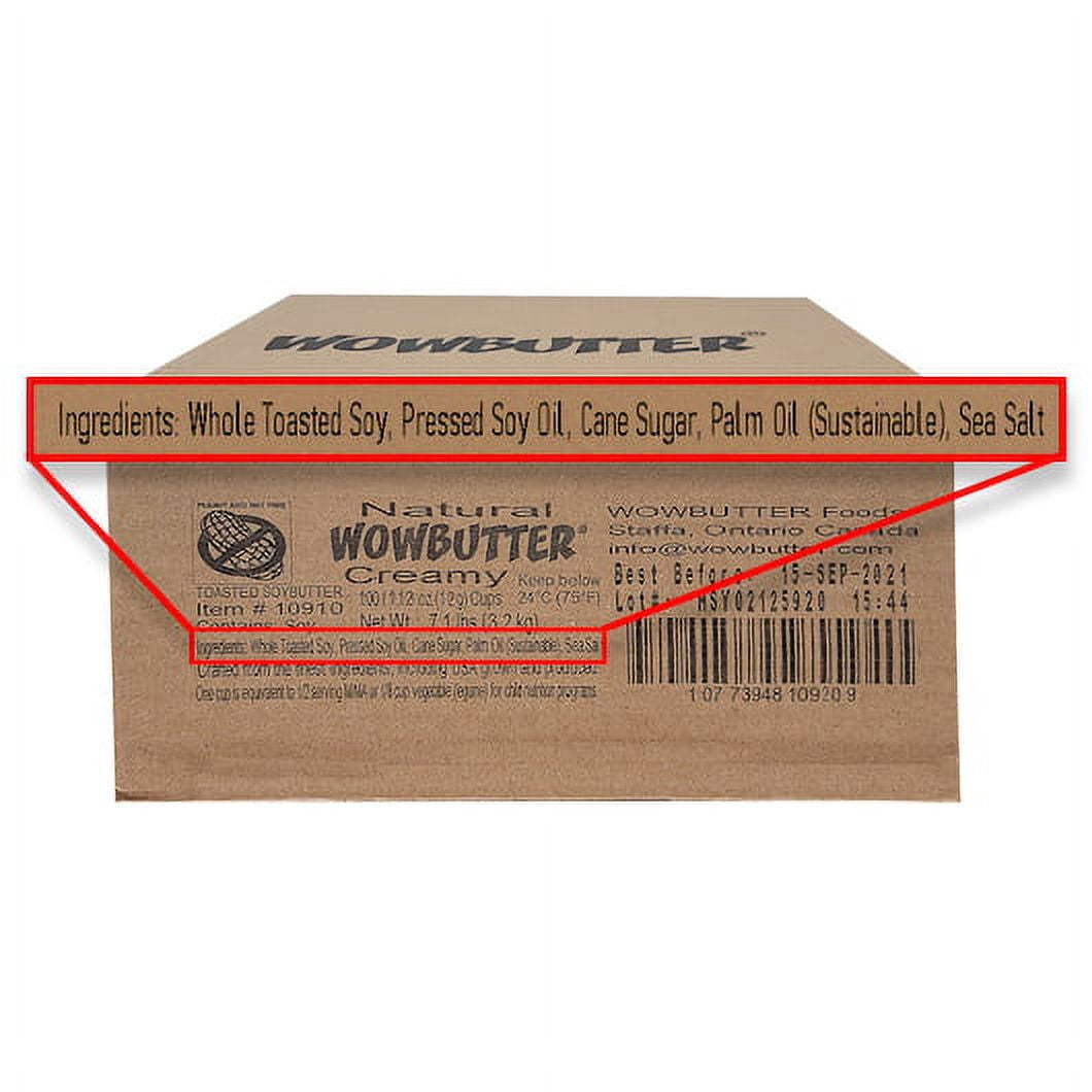 (Price/Case)Wowbutter 10915 Peanut Free Creamy Spread, 0.56 Ounces