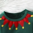 thumbnail image 4 of Mercatoo Newborn Baby Girl Christmas Outfit The Baby Who Stole Christmas Romper Flared Pants Headband Clothes for Twin Baby Girls, 4 of 8