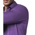 thumbnail image 4 of DEMEANOR Mens Long Sleeve Cotton Stretch Button Down Shirts Basic Business Shirt, 4 of 6