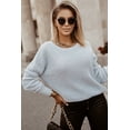thumbnail image 3 of FOLUNSI Chic V-Neck Sweater: Lightweight & Cozy - Fall Essential!, 3 of 8