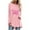 Pink, variant on Jsaierl Womens Breast Cancer Shirts Pink Ribbon Graphic Tees Teen Girls Long Sleeve Tops Cute Breast Cancer Survivor Gifts T-shirts