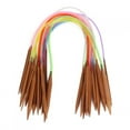 thumbnail image 4 of Bamboo Knitting  Set Circular Knitting  Double Pointed Sweater  Weaving Tools Knitting Kits With Colorful Plastic Tube, 4 of 8