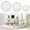 White, variant on Mosawomo 3pcs Silicone Bathroom Tray, Shatterproof Round Storage Tray for Vanity, Dresser & Countertop, Decorative Organizer for Perfume, Candles & Plants(Black)