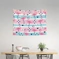 thumbnail image 2 of Uemuo Pink Striped Flamingo Printed 29x37 Inch Tapestry Wall Hanging – Lightweight & Durable – Perfect for Dorm Decor, Beach Throw, Sofa Cover, Tablecloth, 2 of 8
