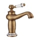 thumbnail image 1 of Grifo de cobre para lavabo de agua fría y caliente, grifo vintage para lavabo de baño, grifo para lavabo doméstico, 1 of 6