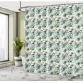 thumbnail image 4 of Ambesonne Floral Shower Curtain, Clovers in Watercolor Style, 69"Wx84"L, Dried Rose Fern Green, 4 of 4