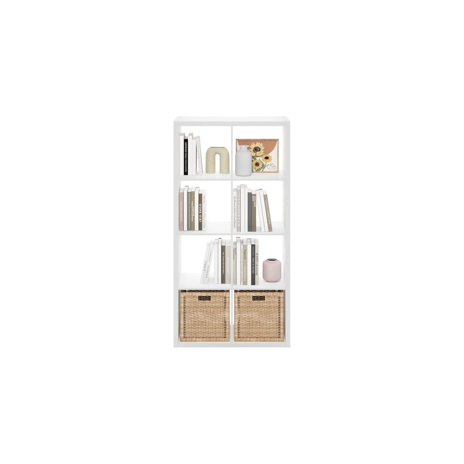 Medieval Moods Open Back Decorative Cube Storage Organizer Sturdy -Cube Design for Versatile Use, Space Saving Stylish Storage Unit