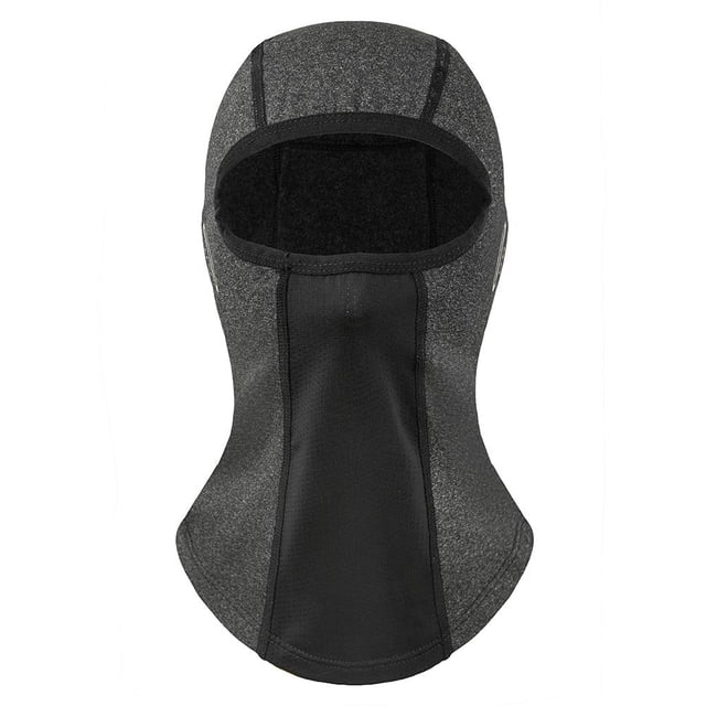 Cubierta de cara completa para bicicleta, transpirable, cálida, cubierta para cara de ciclismo, pasamontañas (gris)