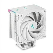 DeepCool AK500S Digital WH CPU Air Cooler White 240w TDP 5 Copper Heatpipes CPU Cooler with Status Display Screen and ARGB LED Strips 120mm FDB Fan for LGA 1700/1200/1151/1150/1155 AM5/AM4