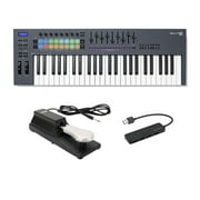 Novation FLkey 49-Key MIDI Keyboard Controller with Sustain Pedal and 4-Port USB