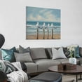 thumbnail image 4 of ARISTURING Coastal Seagull Poster Decor- Seabird Canvas Beach wall art, Lake and Sea Ocean Themed Artwork for Bedroom Bathroom Art 20x20in, 4 of 5