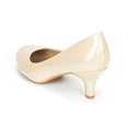 thumbnail image 4 of Dream Pairs Women's Bridal Wedding Party Low Heel Pump Shoes Luvly Nude/Pat Size 6.5, 4 of 4