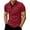 Brick Red, variant on Mens Polo Shorts Button Up Crew Neck Big and Tall Athletic Collared T-Shirts Stretch Comfy Active Fit Work Short Sleeve