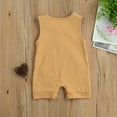 thumbnail image 5 of One opening Baby  Short Romper, Sleeveless O-neck Jumpsuit with Pocket, 5 of 5