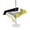 Yellow, variant on Outdoor Tablecloth with Umbrella Hole for Patio/Picnic/Party/Camping, Abstract Yellow Black Waterproof Table Cloth Rectangle Table Cover Washable, Modern Geometric Color Blocks (54"x 80")