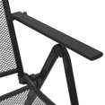 thumbnail image 4 of vidaXL Stackable Patio Chairs 2 Pcs Outdoor Stack Chair with Metal Frame Steel, 4 of 9