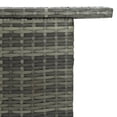 thumbnail image 5 of vidaXL Garden Bar Table Grey 120x55x110 cm Poly Rattan, 5 of 5