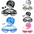 thumbnail image 3 of Cheers US UV Anti Fog Mirrored Swim Goggles and Cap for Adult Men Women Youth Kids Child, 3 of 7