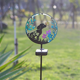 thumbnail image 5 of Lámpara de proyección solar para exteriores con forma de mariposa y forma de perro de hierro, luz decorativa para paisaje (blanco cálido), 5 of 7