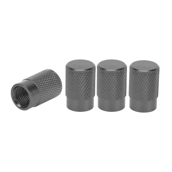 Tire Valve Stem Cap 11x16.5MM Car Wheel Valve Cap Aluminum Alloy Grey for Car Bike Motorcycle Truck 4pcs