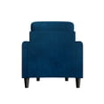 thumbnail image 6 of Home Design Goliad Velvet Armchair with Pocket Spring, Soft Cushions, Clean Lines Design, Blue, 6 of 8