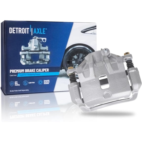 Detroit Axle - Front Left Brake Caliper for 2005-2006 Hyundai Elantra 2007-2008 Tiburon, Driver Side Disc Brake Caliper with Bracket Replacement