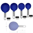thumbnail image 2 of Reston Lloyd 8pc Measuring Cups & Spoons for Dry & Liquid Ingredients, Food Grade Plastic with Stainless Steel Handles, Indigo, 2 of 4