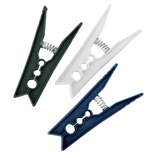 Homz Heavy Duty Plastic Clothespins (24 Count)